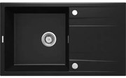 Chiuveta granit Deante Eridan 1 cuva cu picurator 50x86 cm negru