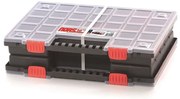 Organizator cu două case 39,9 x 30,3 x 10 cm, separatoare, gri