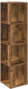vidaXL Dulap de colț, Lemn vechi, 33x33x132 cm, PAL