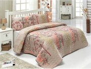 Set cuvertura pat URLA, bej, bumbac/poliester, 160x220 cm, cu fata de