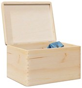 vidaXL Cutie din lemn cu capac 40x30x23 cm din lemn masiv de pin