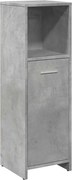 vidaXL Dulap de baie, gri beton, 30 x 30 x 95 cm, PAL