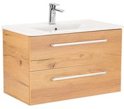 Dulap inferior Vario Clam 80 cu lavoar stejar-stejar