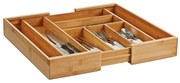 Organizator extensibil pentru tacâmuri, inserție sertar, 35 - 58 x 43 x 6,5 cm, ZELLER