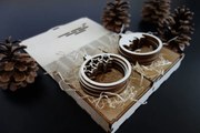 SENTOP | Ornamente vintage din lemn pentru Crăciun, 1 set-12 bucăți