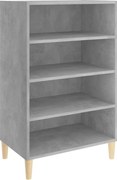vidaXL Servantă, gri beton, 57x35x90 cm, PAL