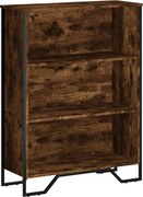 vidaXL Bibliotecă, stejar fumuriu, 80x31x106 cm, lemn prelucrat