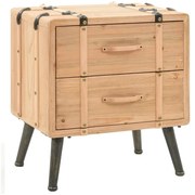 vidaXL Noptieră din lemn masiv de brad, 50x35x57 cm