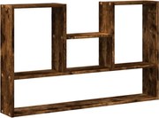 vidaXL Raft de perete, stejar fumuriu, 99x15x60 cm, lemn prelucrat