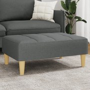 vidaXL Taburet, gri închis, 77x55x31 cm, material textil