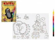 Cârtiță carte de colorat A5 Paint de culoare punct cu ceară 11ks într-o pungă