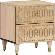 vidaXL Noptiere, 2 buc., 40x33x46 cm, lemn masiv de acacia