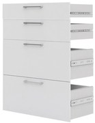 Sertare pentru dulapuri Modulo, alb