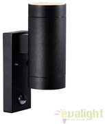 Aplica de perete exterior, dubla cu senzor, IP54 Tin Maxi negru 21519103 NL