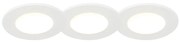 Set de 3 spoturi îngropate albe, inclusiv LED 3000K 4W IP65 - Blanca
