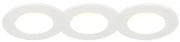 Set de 3 spoturi îngropate albe, inclusiv LED 3000K 4W IP65 - Blanca