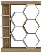 Bibliotecă Sueno White and Walnut