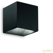 Aplica LED iluminat exterior design modern cu protectie IP54 Rubik ap 4000k NERO