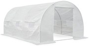 Tunel de folie pentru creșterea plantelor 3x4.5m alb Garden Point