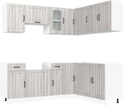 vidaXL Set de dulapuri de bucătărie 11 piese „Kalmar” lemn Sonoma gri