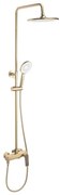 REA-P2400 - Set de duș AVALON cu baterie, finisaj auriu periat