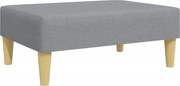 vidaXL Taburet, gri deschis, 77x55x31 cm, material textil