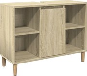 vidaXL Dulap pentru baie, stejar sonoma, 80x33x60 cm, lemn compozit