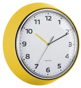 Karlsson 6006YE ceas de perete design galben,diametru 34 cm