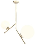 Lustra din metal aura Luna cu 2 becuri, 65 cm