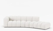 Canapea deschisa rotunjita 5 locuri Lupine boucle Baloo L335 cm