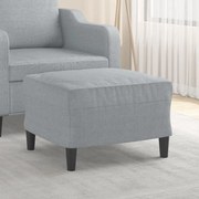 vidaXL Taburet, gri deschis, 60x50x41 cm, material textil