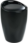 Wenko Scaun de baie cu spațiu pentru rufe Candy 20l, negru