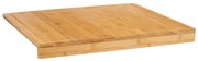 Tocator din bambus cu margine pentru blat, 46 x 53 x 4,3 cm