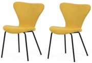 Set de scaune de sufragerie CT-S8010 YEL2, 2 buc.