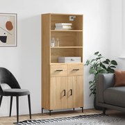 vidaXL Dulap înalt, stejar sonoma, 69,5x34x180 cm, lemn compozit