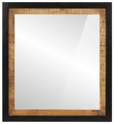 vidaXL Oglindă de baie 55x1x60 cm sticlă și lemn masiv de mango