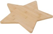 Placă de servire de Crăciun din bambus Stea