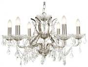 Candelabru stil clasic cu 6 brate Paris argintiu satin 8736-6SS SRT