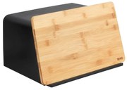 WENKO 54098100 - Cutie pentru pâine KUBO 35 x 26,5 cm negru/maro