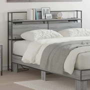 vidaXL Tăblie de depozitare sonoma gri 135 cm Lemn compozit