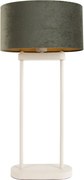 Lampă de masă bej cu abajur oval verde și interior auriu 35cm - Thijmen