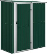 vidaXL Șopron de grădină verde, 180,5x97x209,5 cm, oțel galvanizat