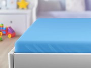 Cearceaf de patut pentru copii EXCLUSIVE 60x120 cm albastru