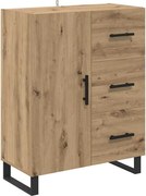 vidaXL Bufet cu sertar Stejar Artizanal 69,5 x 34 x 90 cm