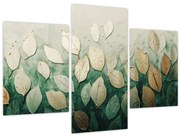 Tablou - Frunze verzi-aurii (90x60 cm)