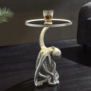 Masuta cu iluminat WILDLIFE OCTOPUS 55cm argintiu