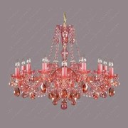 Lustra 12 brate cristal Bohemia L11 120/12/1 all rosaline