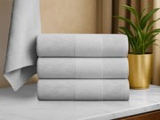 Prosop CARRARA 60x100 cm gri deschis, 100% bumbac