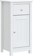 vidaXL Dulap de baie BERG, alb, 40x34x80 cm, lemn masiv de pin