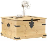 vidaXL Cutie de depozitare „Corona”, 78x78x45 cm, lemn masiv de pin